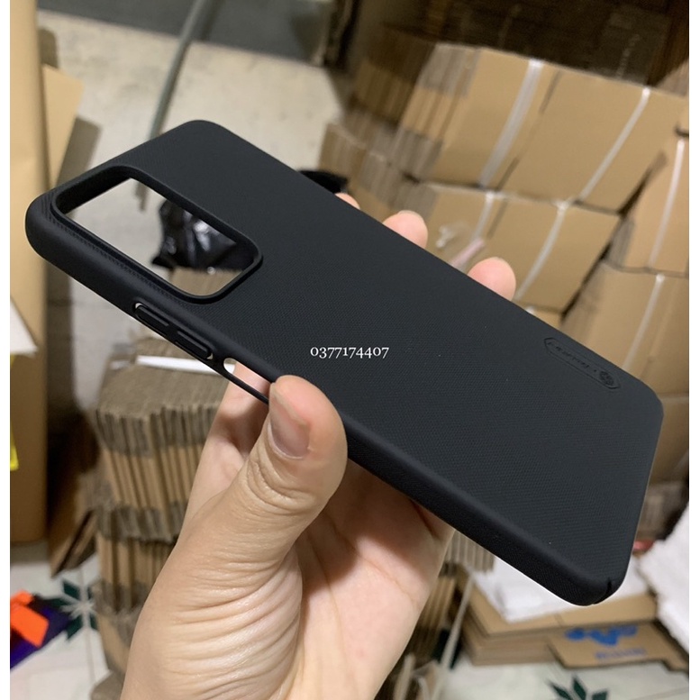 Ốp lưng Nillkin cứng sần Xiaomi Redmi Note 11 5G, Redmi Note 11 Pro 5G, Mi 11i 5G chống Vân tay - Tặng giá đỡ