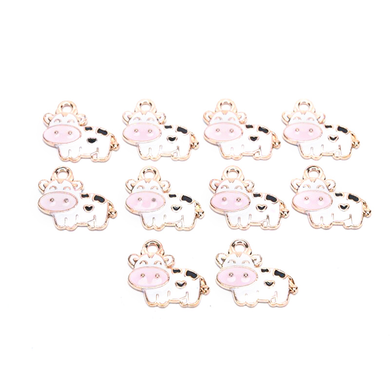 Bộ 10 Chú Bò Sữa Trang Trí Thủ Công