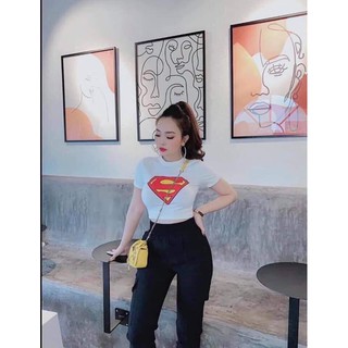 Áo Thun Lụa Crotop Hot Trend In Biểu Tượng Siêu Anh Hùng Ngầu Lòi TTSLA0269