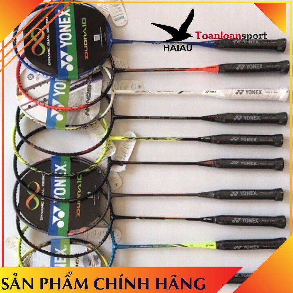 Vợt cầu lông yonetx 100% cacbon có vỏ bao + tặng 1 lần căng dây + tặng 1 cuốn cán
