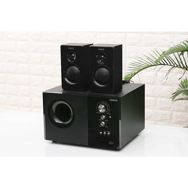 Loa vi tính Bluetooth Enkor S2880 Đen 2.1 Kênh 60W, BASS MẠNH ÂM THANH SỐNG ĐỘNG