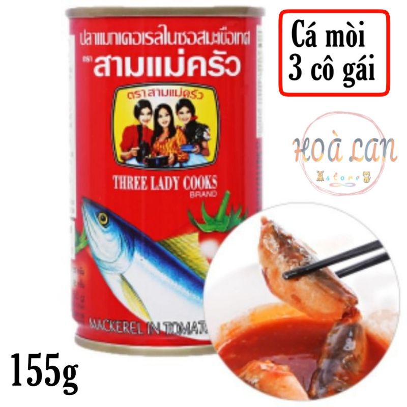 Cá mòi 3 cô gái - Cá nục sốt cà 155g HSD: 03/12/2022