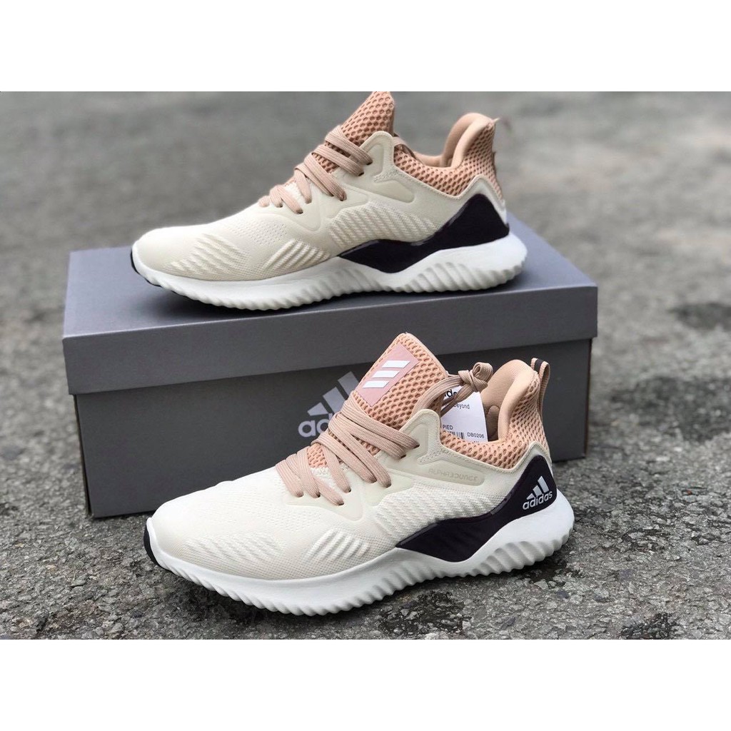 ⚡️ ⚡️ [Fullbox &Bill] Giày Alphabounce màu kem gót tím HOT