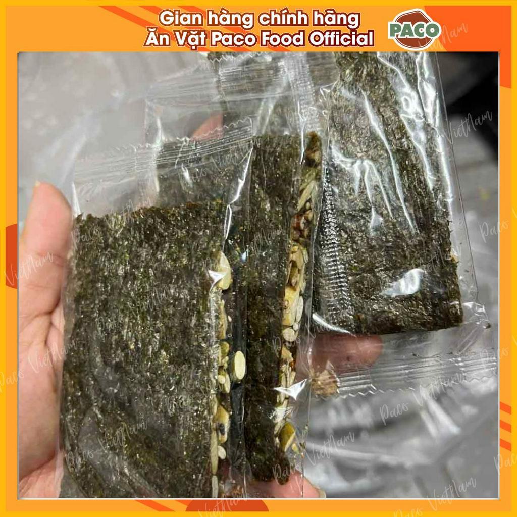 lẻ 1 gói rong biển kẹp hạt dinh dưỡg nhà PACO FOOD