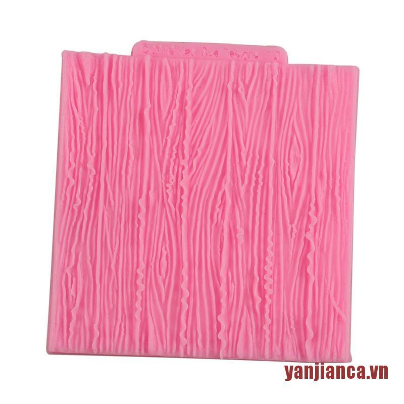 Khuôn Silicone Tạo Họa Tiết Vân Gỗ Trang Trí Bánh