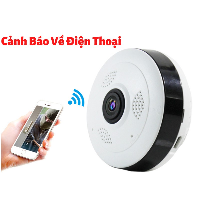 Camera wifi - Camera Ốp Trần - Camera Panorama - Camera V380 2.0 Mpx HD 1080P không dây góc rộng 360 cảm biến CMOS