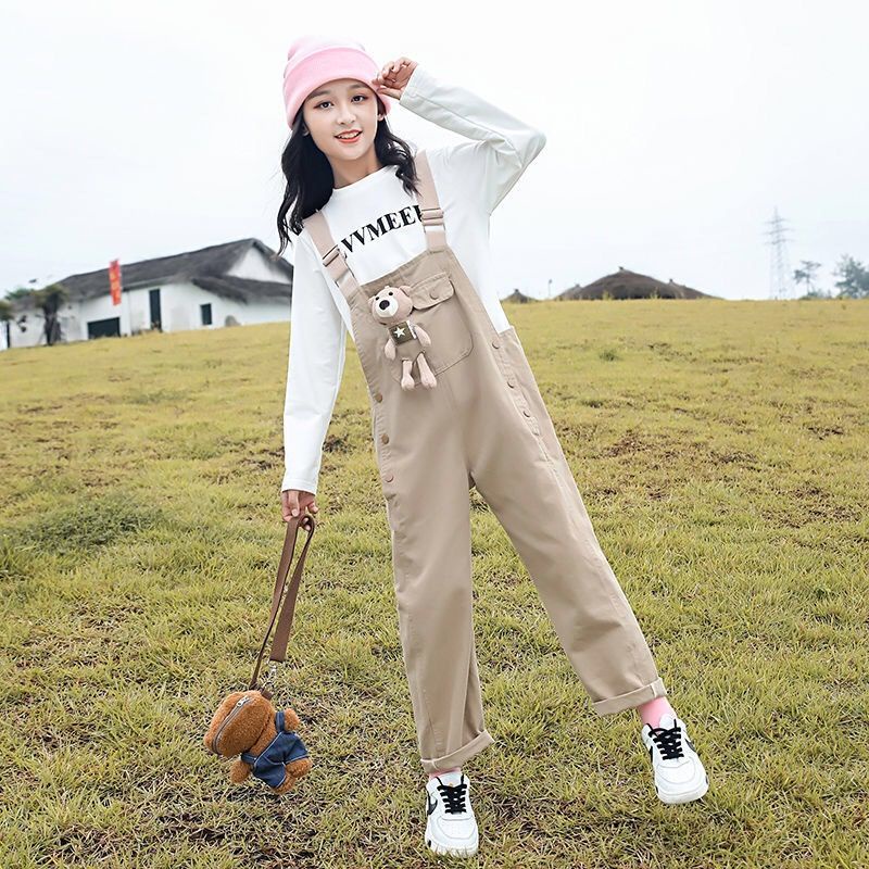 Bộ Trang Phục Hai Mảnh Gồm Áo Và Quần Yếm Phong Cách Phương Tây Kiểu Mới Dành Cho Bé Gái 2022