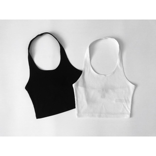 ribbed halter croptop