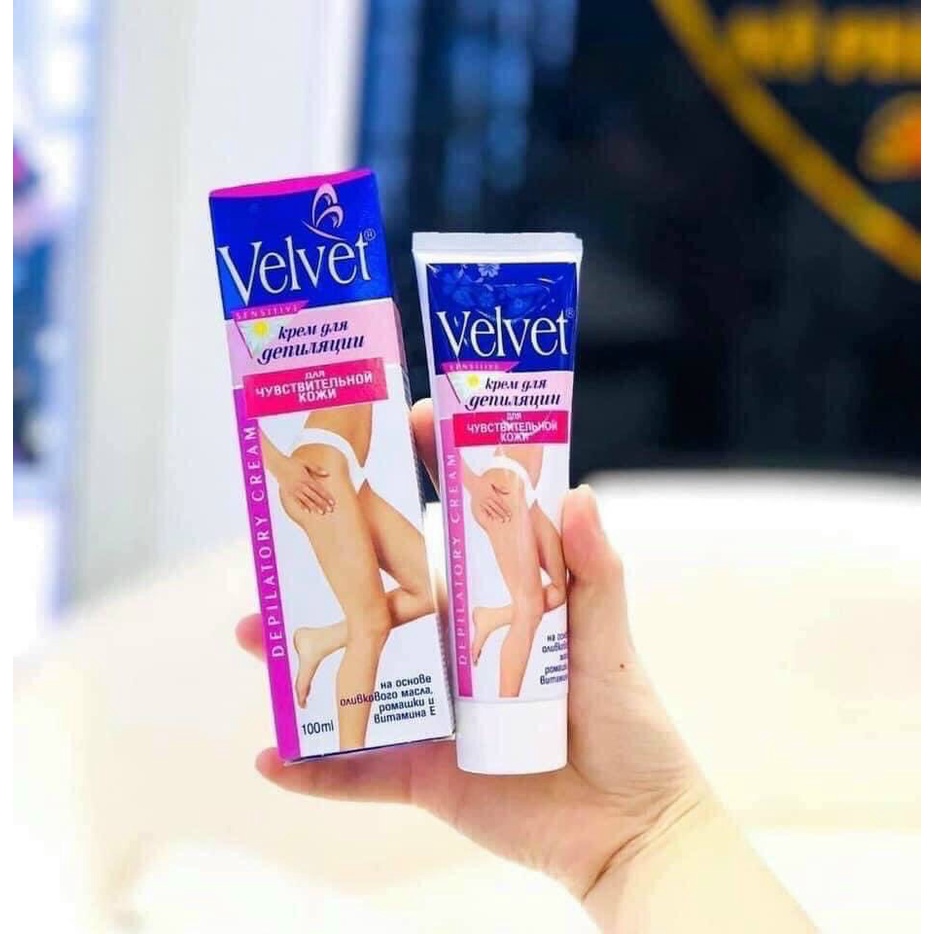 Kem Tẩy Lông Velvet Sensitive Nga 100ml Wax Lông Velvet