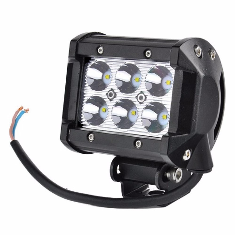 Đèn LED xe máy trợ sáng C6 6 bóng - Đèn pha gắn xe máy xe mô tô đi phượt cực sáng