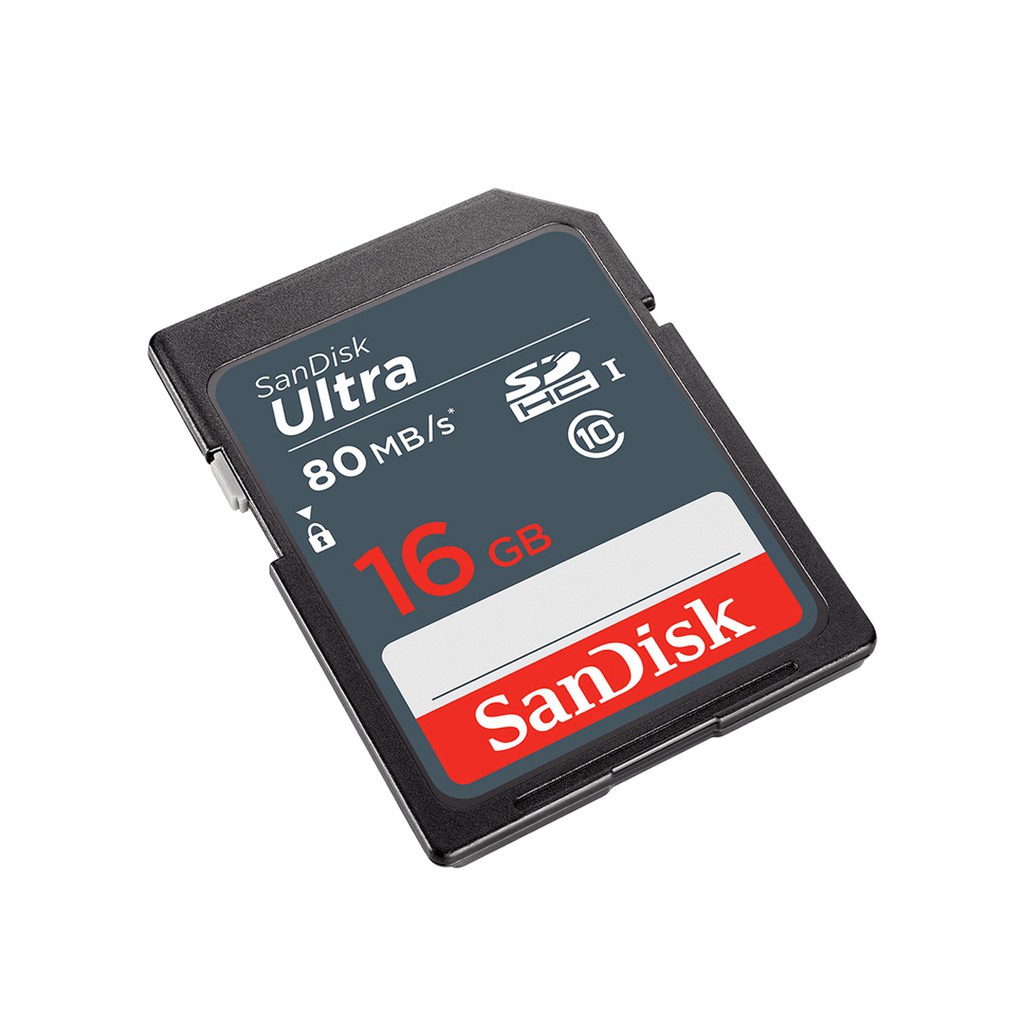 Thẻ nhớ SD Sandisk Ultra 16GB 80MB/s UHS-I (cho máy ảnh)