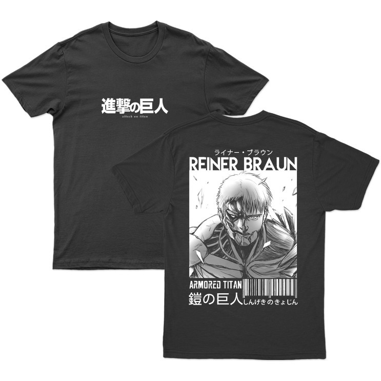 HOT🔥 Áo Phông Anime Streetwear Attack On Titan Reiner Braun mẫu mới cực chât
