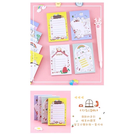 Giấy ghi chú / giấy note hình cute soạn ngẫu nhiên