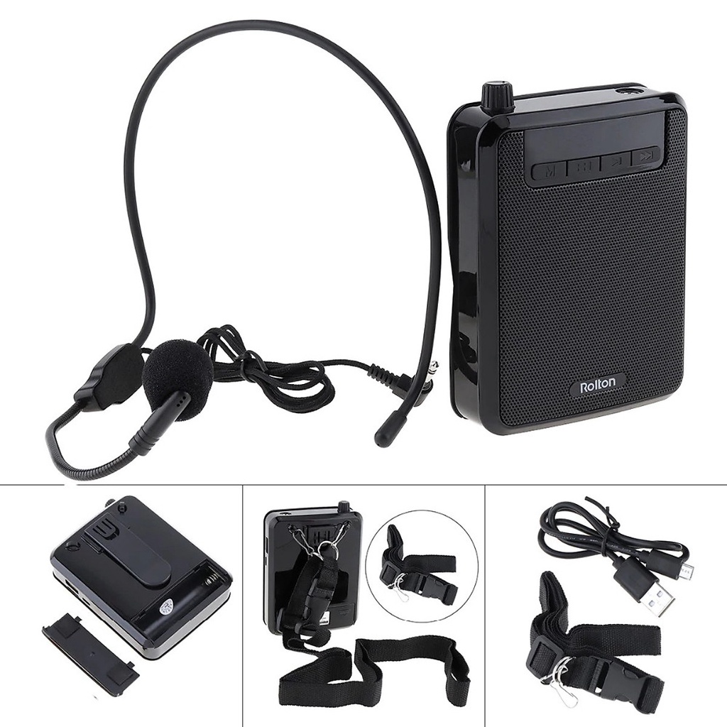 Máy Trợ Giảng Đa Năng 4 IN 1 ROLTON K300 Kèm Micro Cài Áo