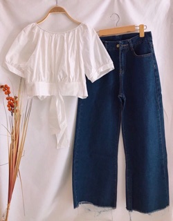 Quần culottes JEANS nữ