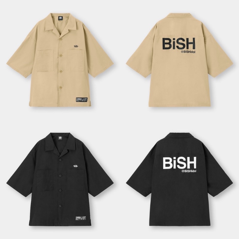 Áo sơ mi nam cộc tay cổ bẻ BiSH thời trang, năng động của GU -Nhật