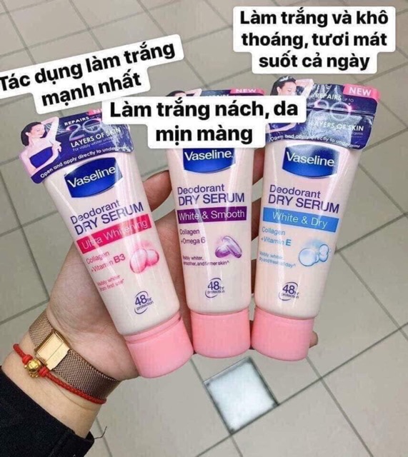 Dưỡng trắng nách Vaseline Thái Lan