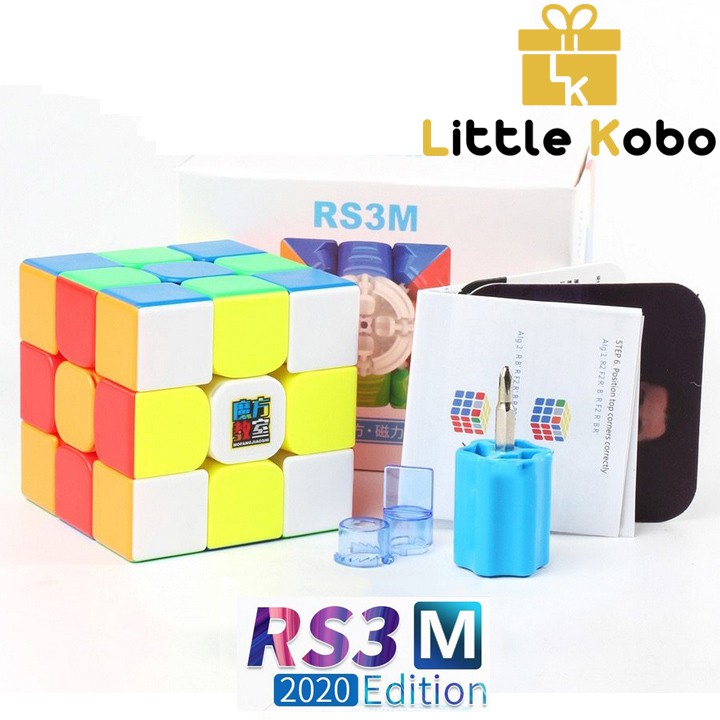 Rubik 3×3 RS3M 2020 MF3RS3 M Rubic Nam Châm 3 Tầng Stickerless MF3RS V3 M (Hãng Mod)