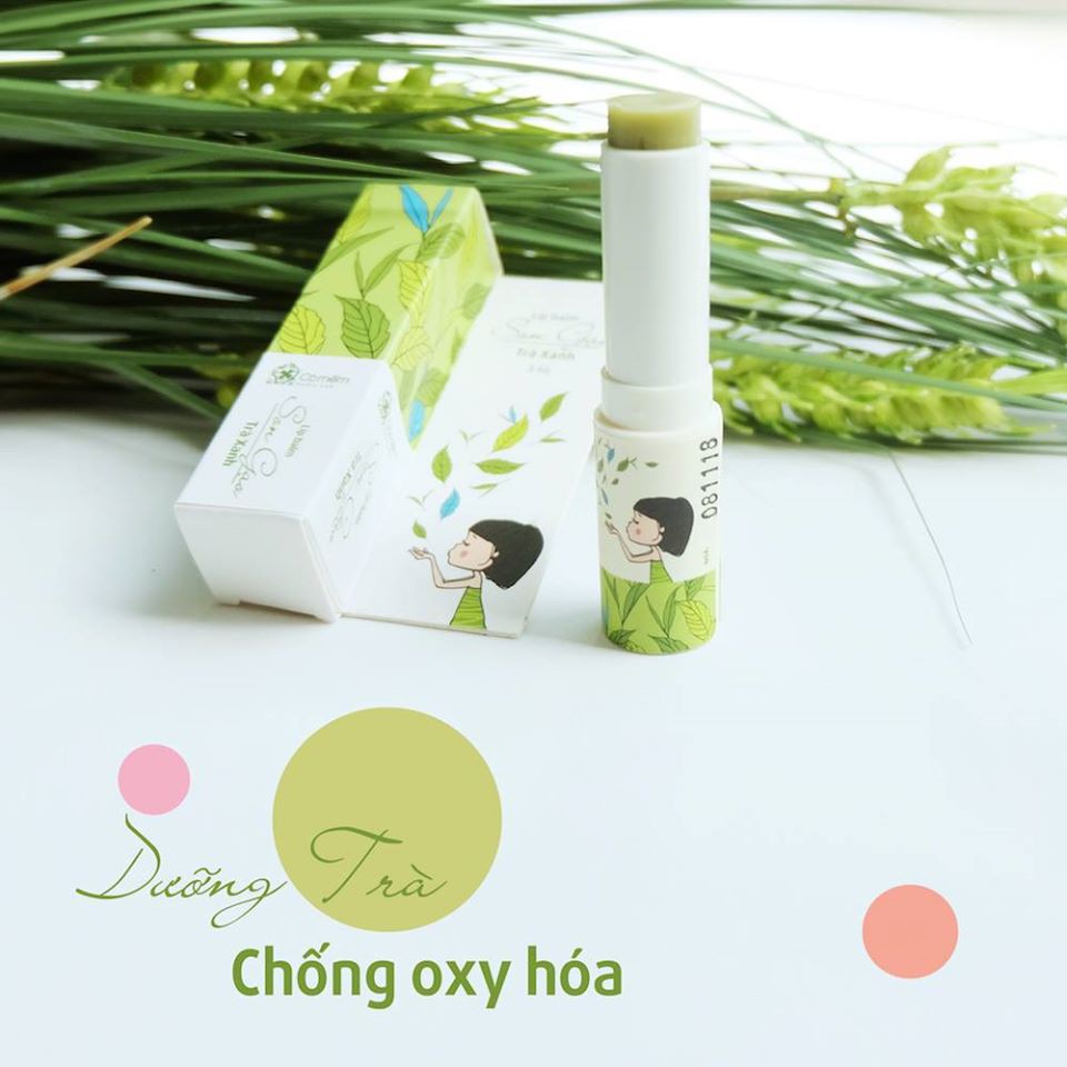 Son Dưỡng Không Màu Gạo Trà Xanh Chống Lão Hóa Môi Cỏ Mềm 3,6g Mới 100%.Bảo hành 6 tháng0