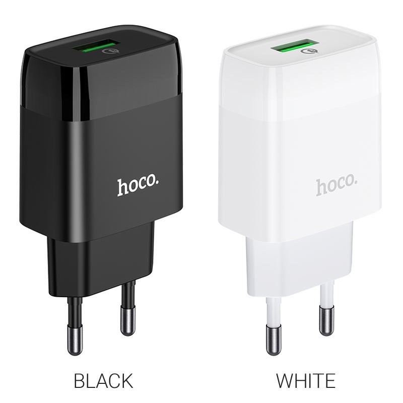 ✔HÀNG CHÍNH HÃNG✔Bộ Sạc Nhanh 18W Hoco C72Q 3A Type C Chất Liệu PVC An Toàn Cho Samsung Huawei Xiaomi Oppo..Bảo hành 12T