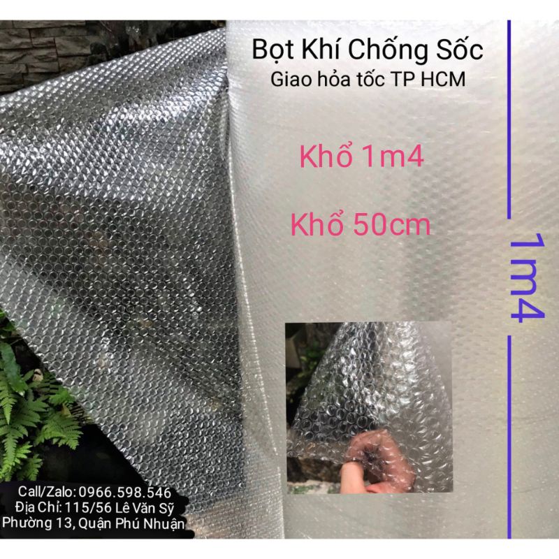Xốp Hơi chống sốc, xốp nổ | khổ 50cm, 1m4 (giá 1 mét tới)