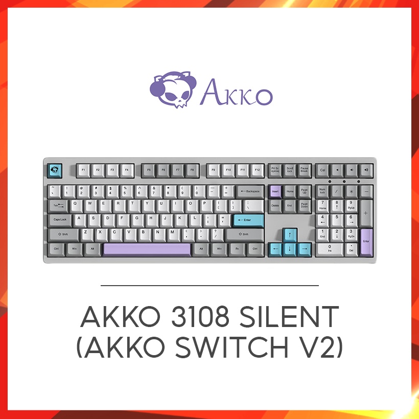 [Mã 33ELSALE hoàn 7% đơn 300K] Bàn phím cơ AKKO 3108 Silent (Akko switch v2)