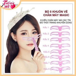 Set 8 khuôn kẻ chân mày [GIÁ SỐC] tổng hợp các dáng mày đẹp nhất, sang nhất, phù hợp với mọi khuôn mặt
