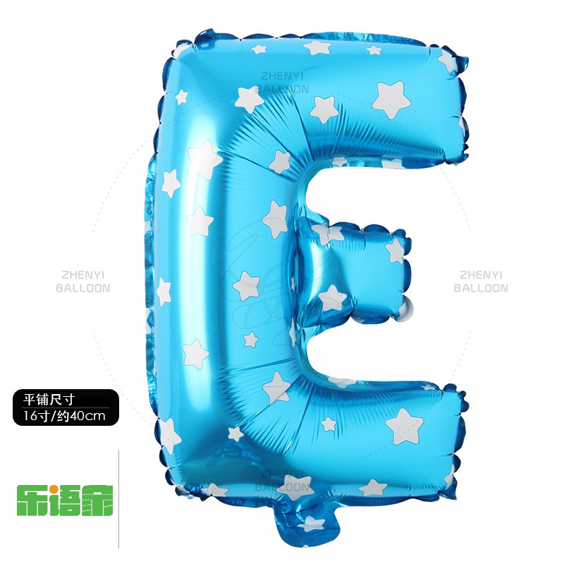 Bong Bóng Lá Nhôm 16 inch Hình Chữ Cái Từ A-Z   Trang Trí Tiệc