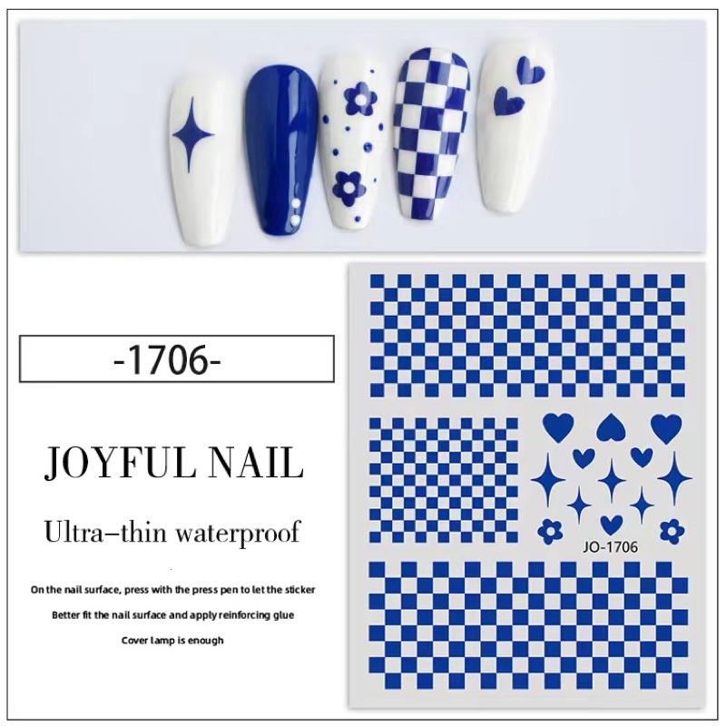 Sticker 3d dán móng tay nail