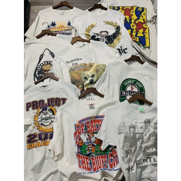 Áo thun mỹ 2hand , áo phông trắng loại 1 độ mới trên 93% .