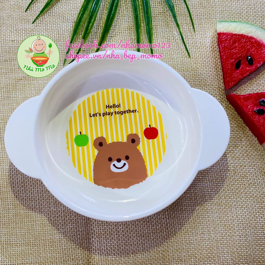 Chén Bát ăn cho bé có quai cầm Nakano  - Nhà Mỡ