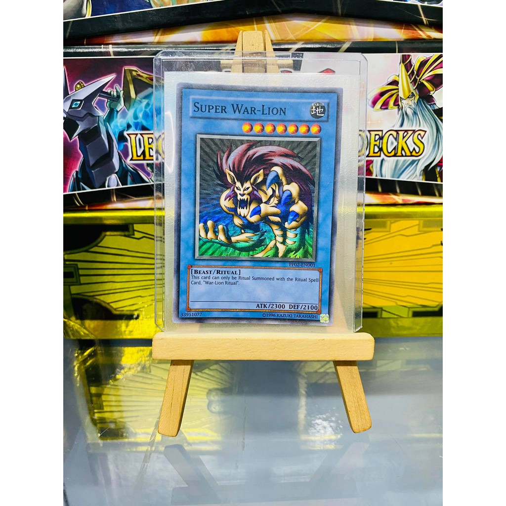 [ Dưa Hấu Yugioh ] Combo Lá bài thẻ bài Super War-Lion - Super Rare - Tặng bọc bài nhựa bảo quản