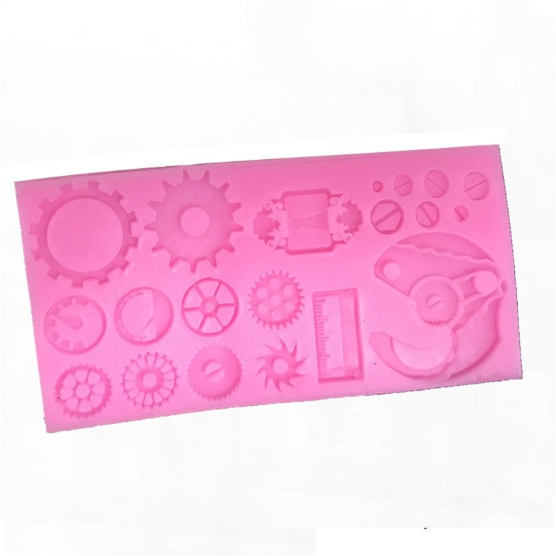 Khuôn Silicone Làm Bánh Hình Cơ Khí Steampunk