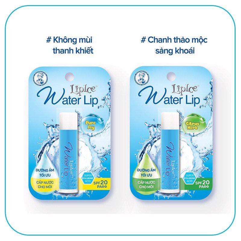 Son Dưỡng Không Màu Dưỡng Ẩm Cho Môi Luôn Mịn Màng LipIce Water Lip SPF20/PA++ 4.3g
