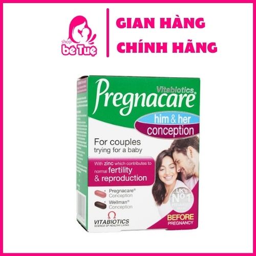 Viên Pregnacare Him &amp; Her Uk 60 viên ( Anh )