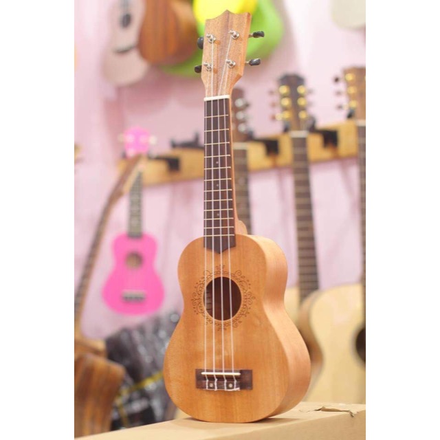 UKULELE SOPRANO VIỀN HOA 21 INCH