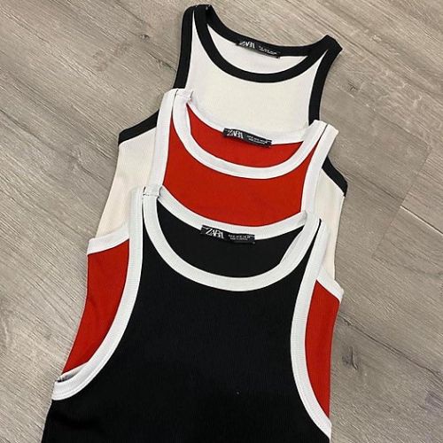 Áo thun crotop nữ , áo thun Crotop viền thời trang trend nhiều màu , Áo dáng ngăn chất thun gân Chely_fashion