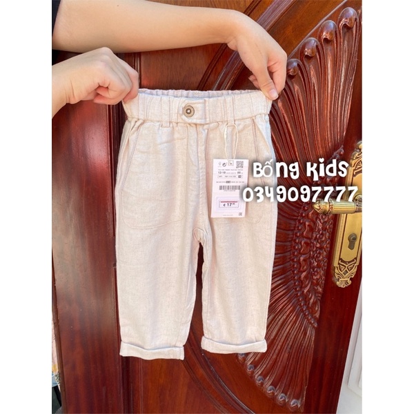 Quần Pants Đũi Bé Trai Lưng Chun Kem ZR