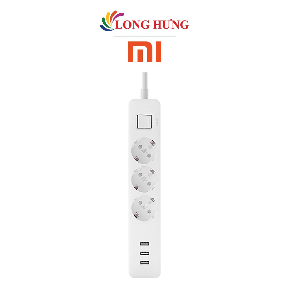 Ổ cắm điện Xiaomi Mi Power Strip 3 cổng 3 USB NRB4030GL XMCXB04QM - Hàng chính hãng