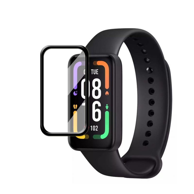 Miếng Dán Cường Lực Full Màn Hình Cong 3D Cho Redmi Smart Band 2 Pro Mi SmartBand 4C Và Phụ Kiện