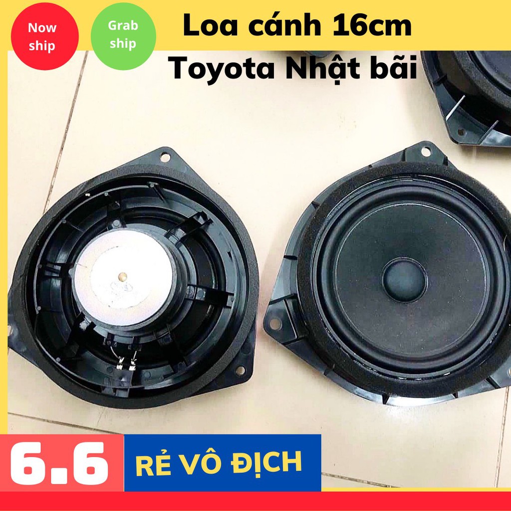 Loa, sub cánh toyota hình tròn 16cm thương hiệu Toyota Nhật bãi cho xe ô tô, xe hơi