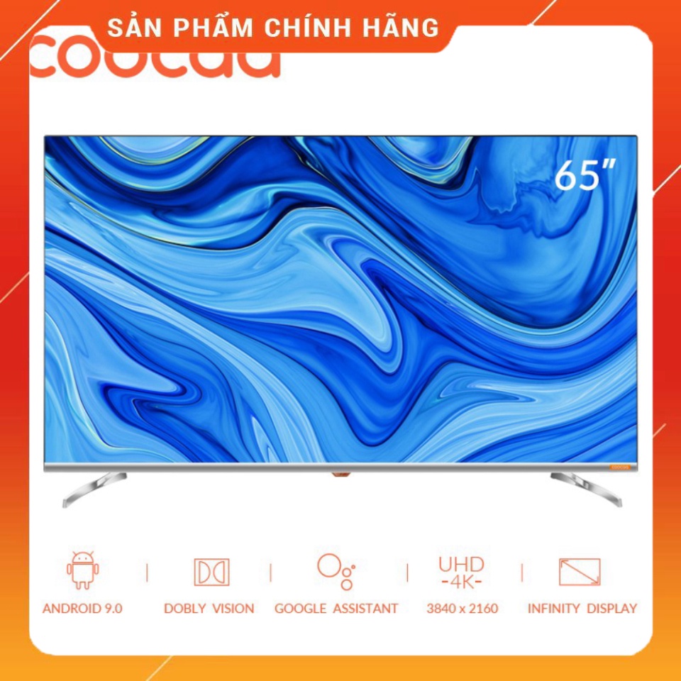 - Smart Tivi 4K UHD Coocaa 65 inch - Android 9.0 - Model 65S6G - - Miễn phí lắp đặt .