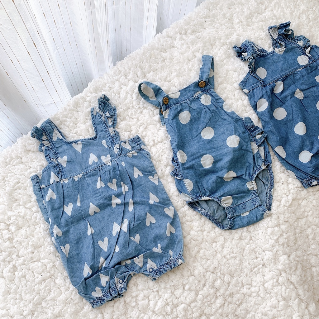Body đùi chip chất denim xịn mềm mát, size 3-6 tháng