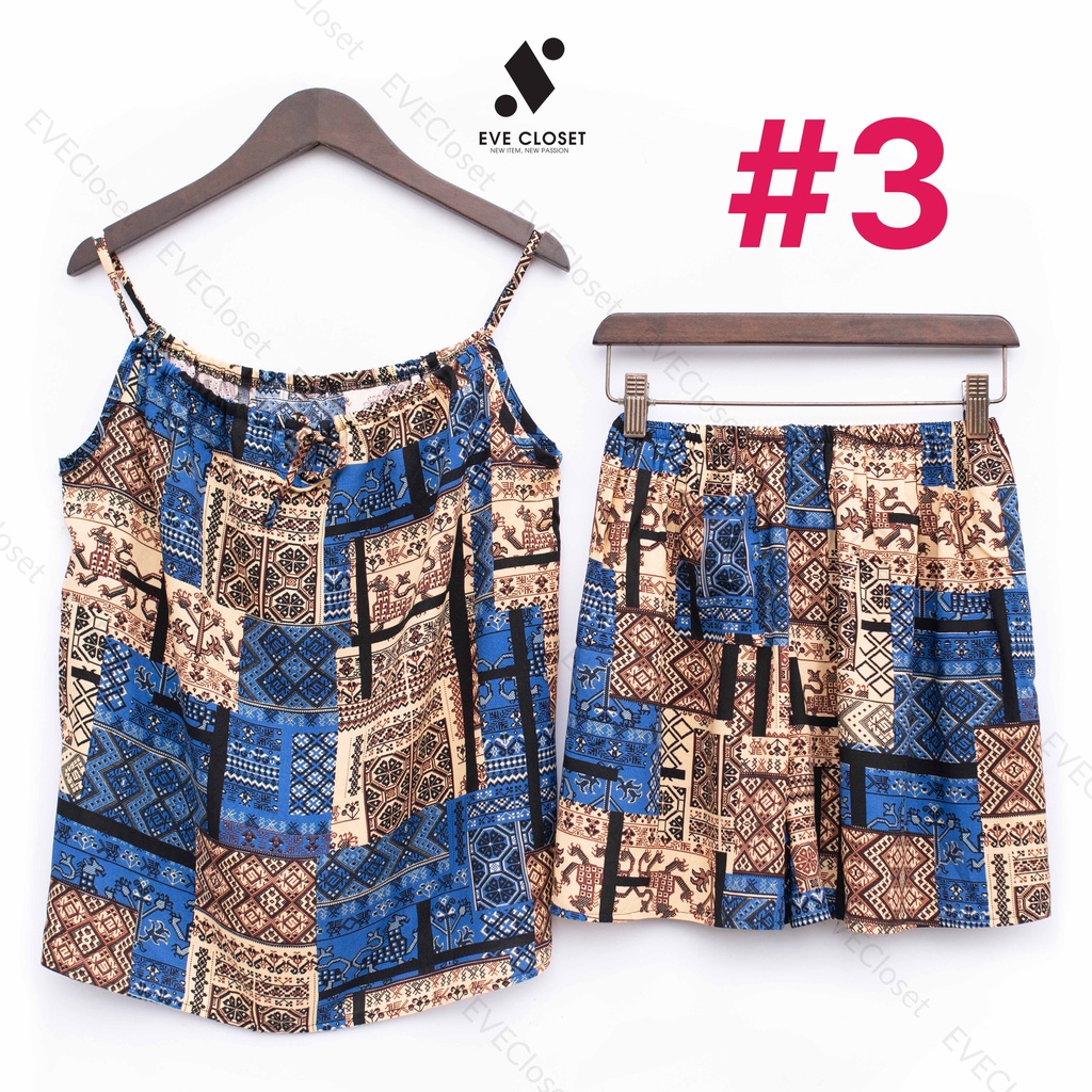 Đồ bộ nữ mặc nhà, Bộ lanh dễ thương Freesize 42-63 Kg - ÊVECLOSET