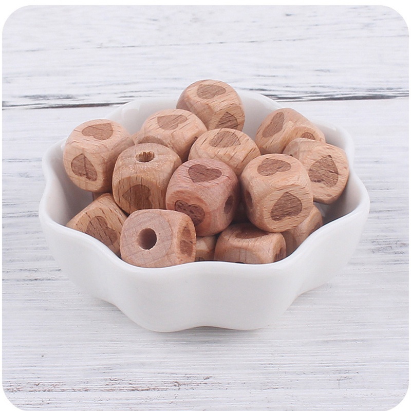 Bộ 20 Hạt Xâu Chuỗi Hình Trái Tim / Mặt Cười / Gấu / Ngôi