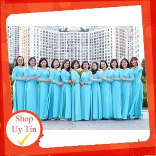 Áo dài trơn đồng phục - chất lụa nhật cao cấp loại 1