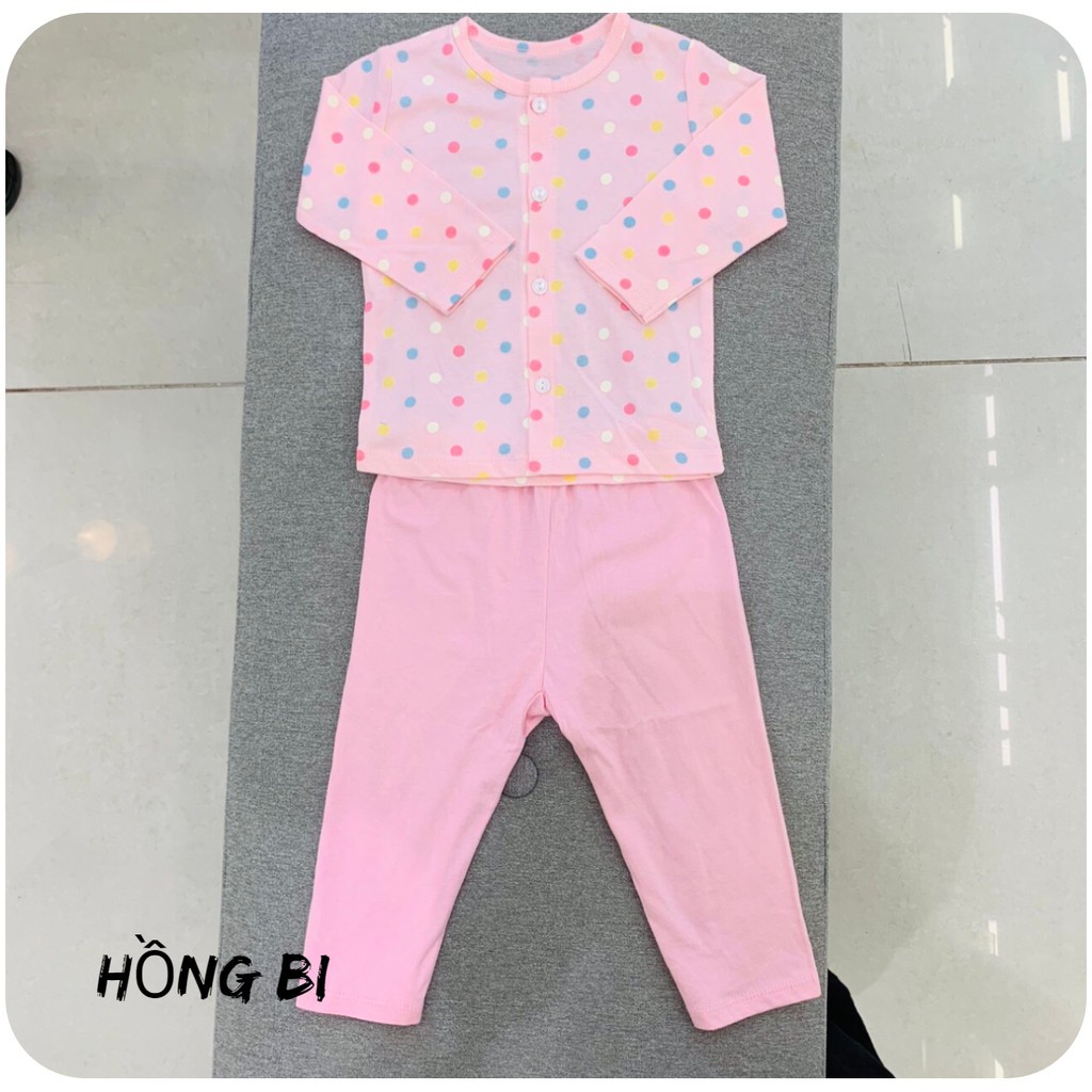 [MẪU MỚI NHẤT] Bộ sơ sinh dài tay LULLABY bé gái cotton mỏng cúc giữa siêu đẹp NEW