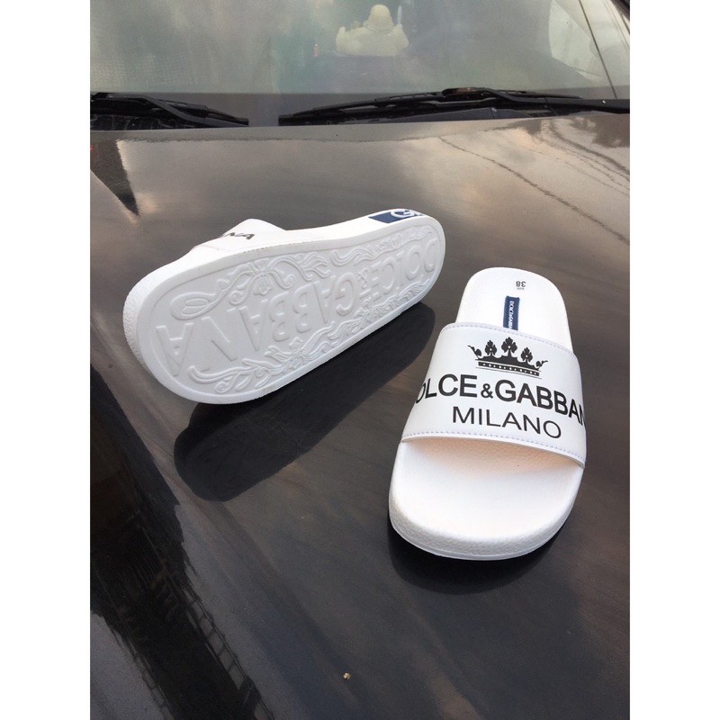 | HÀNG CHÍNH HANG |  Dép Nam quai ngang DOLCE & GABBANA cao câp - có bảo hành SL có hạn