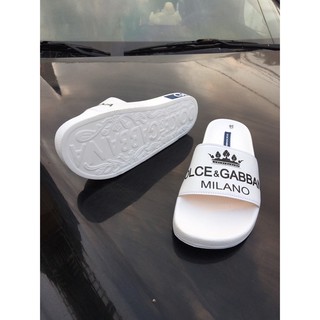 | HÀNG CHÍNH HANG |  Dép Nam quai ngang DOLCE & GABBANA cao câp - có bảo hành SL có hạn