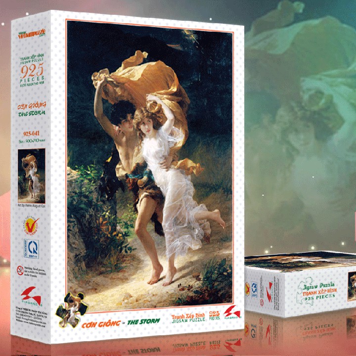 Tranh xếp hình Jigsaw Puzzle giải tỏa stress Tia Sáng 925 mảnh - CƠN GIÔNG - MSP: 925-041